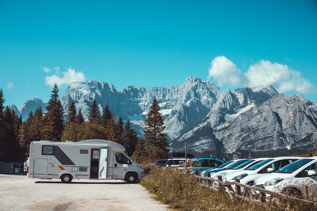 Off-grid camping in the mountains